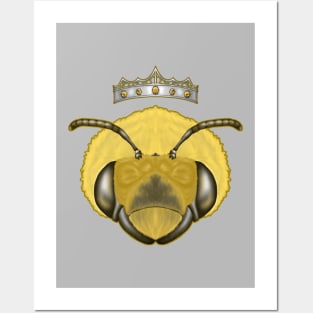 crowned bee Posters and Art